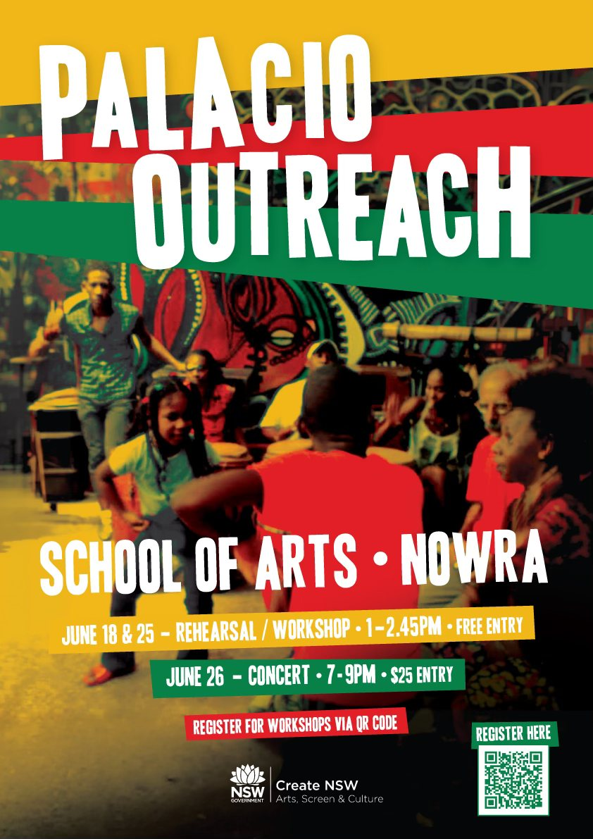PALACIO DE RUMBA Fri 26JUN 7pm @ Nowra School of Arts